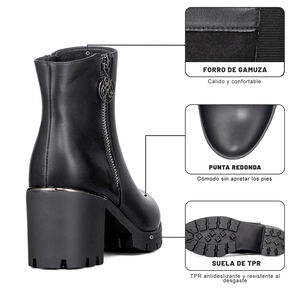 Botin Casual Mujer Tacon Alto Clasico Weide Hx507