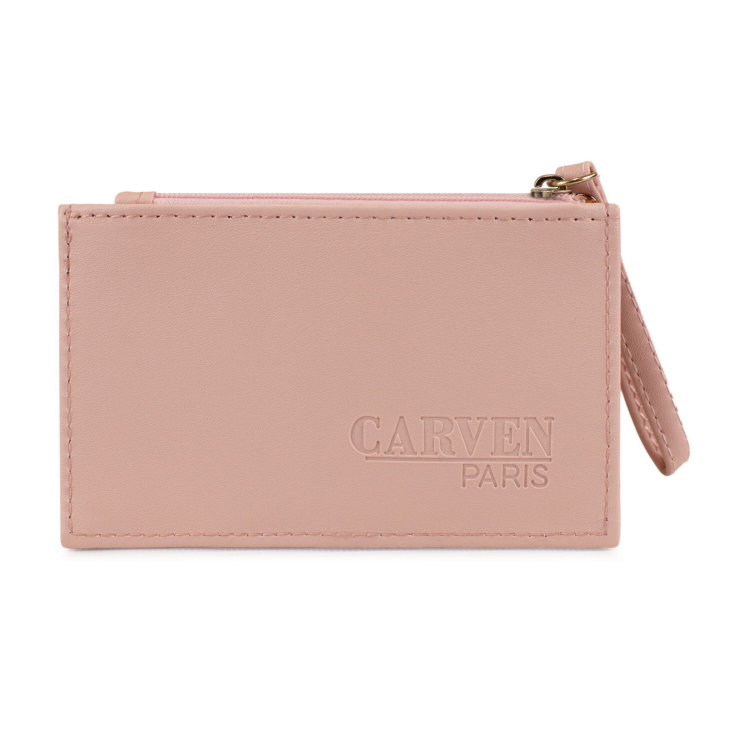 Tarjetero Billetera Mujer Con Monedero Suny Rosado Carven Paris image number 1.0