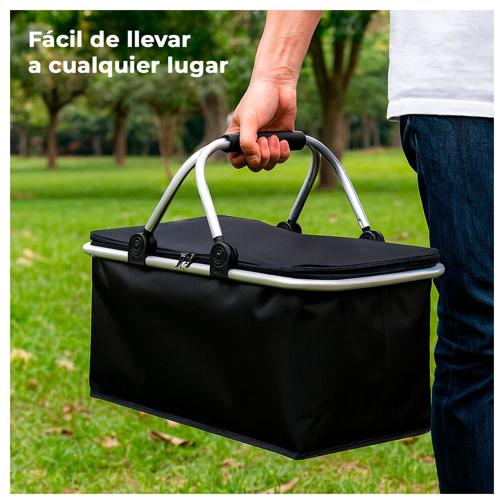 Canasta De Picnic Con Aislante Térmico Viajera Plegable image number 2.0