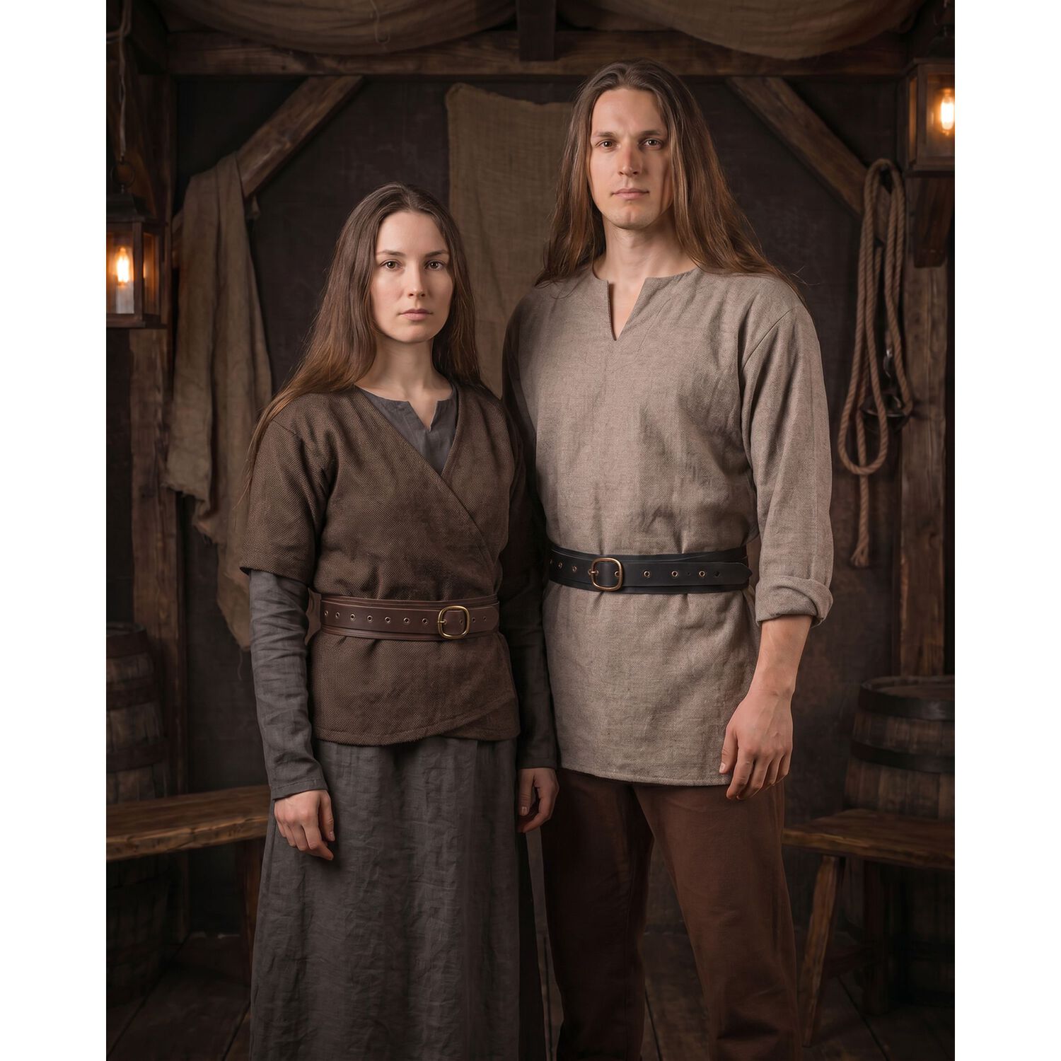 Cinturon Vikingo Medieval De Cuero Pu Accesorio Cosplay image number 55.0