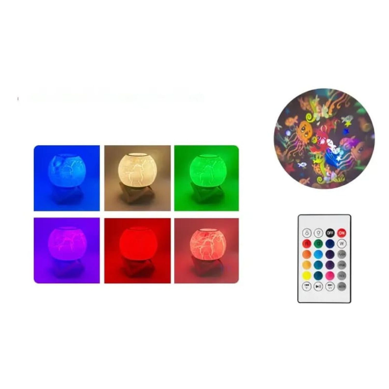 Parlante Bluetooth Y L&aacute;mpara Proyectora Led De Estrellas + Control Remoto Usb. image number 2.0