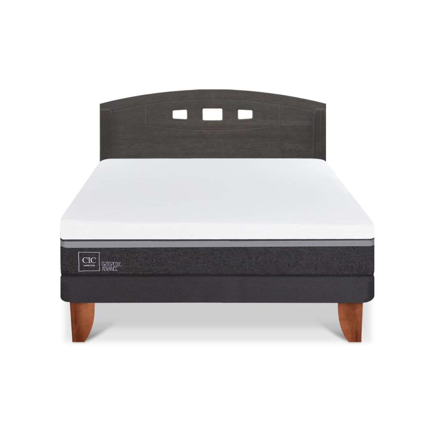 Cama Europea Cic Ortopedic Advance / 2 Plazas / Base Normal + Respaldo image number 0.0