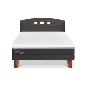 Cama Europea Cic Ortopedic Advance / 2 Plazas / Base Normal + Respaldo