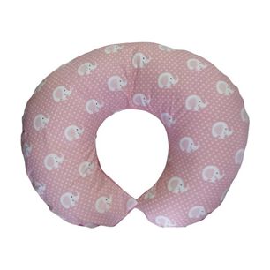 Cojin De Lactancia Elefantes Rosa