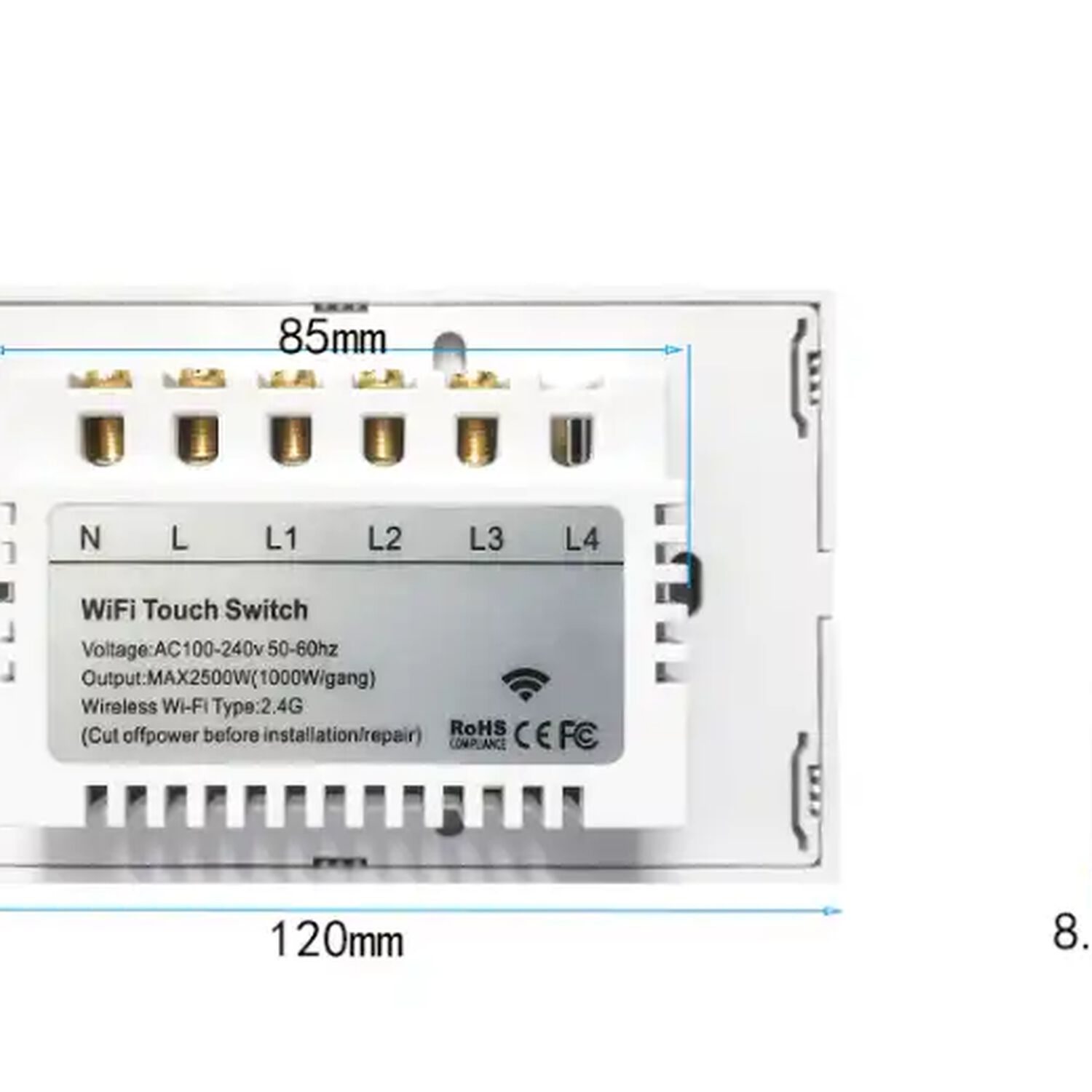 Interruptor Wifi Sin Neutro De 3 Canales Para Sonoff Ewelink image number 5.0
