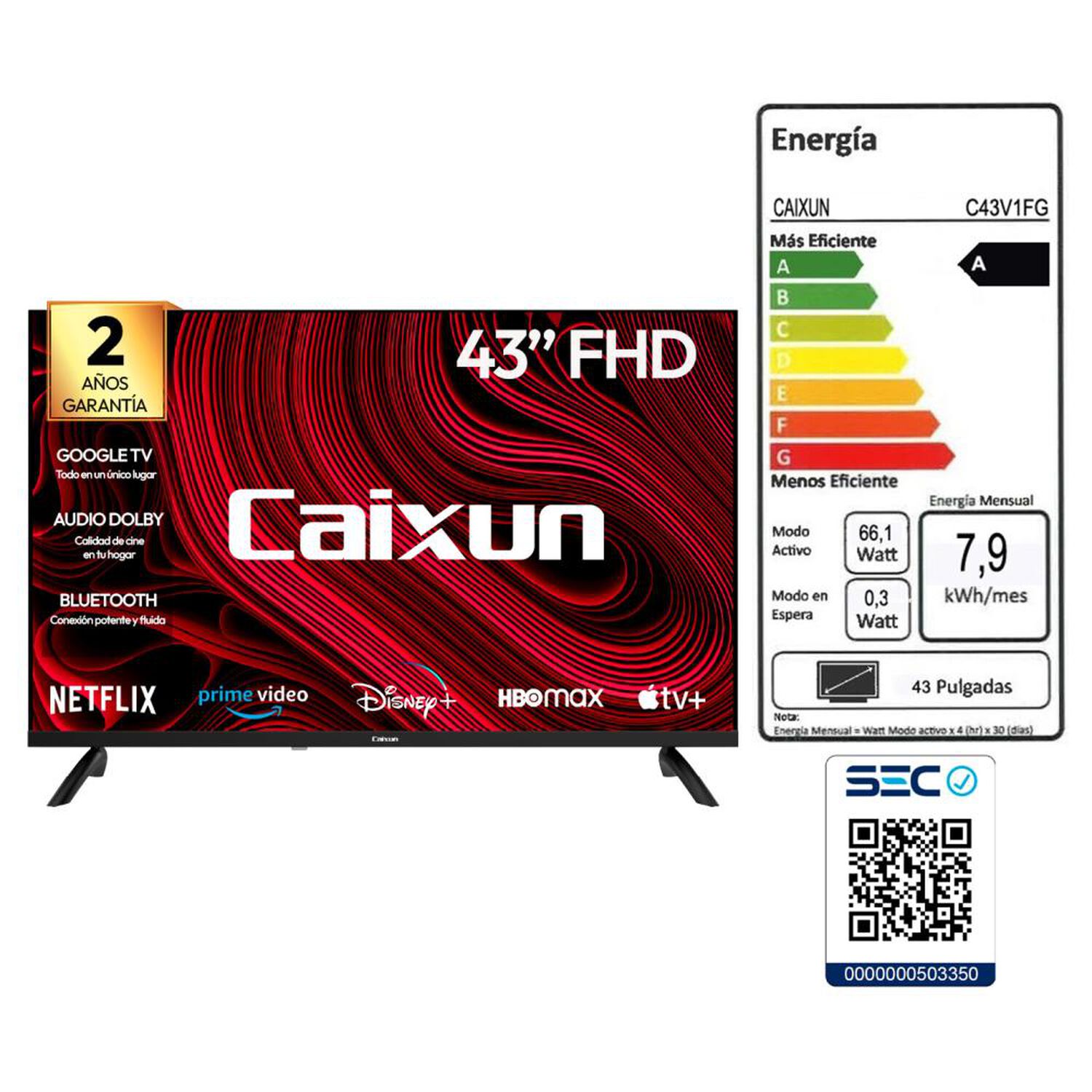Led 43" Caixun C43V1FG / Full HD / Smart TV image number 9.0