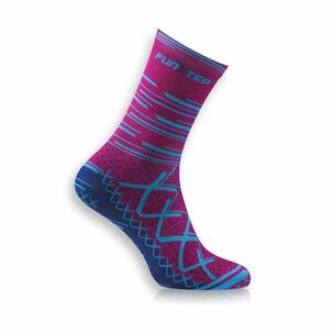 Calcetines Funstep Ciclismo Rosado/azul Medios Xl (44-47)