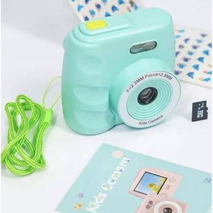 Camara Para Ni&ntilde;os Tarjeta Sd Verde