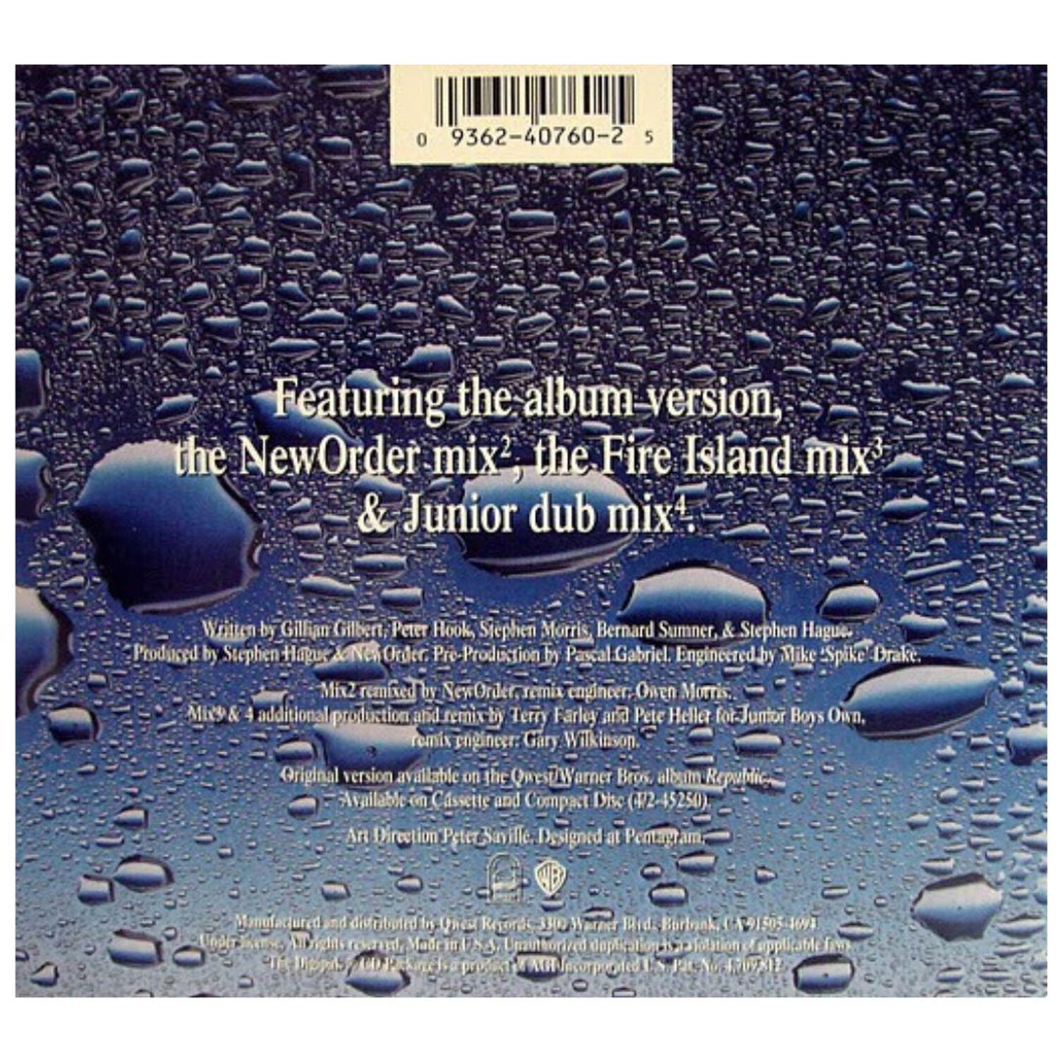 New Order - Regrets | Cd Single Usado image number 1.0