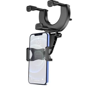 Soporte Auto Central Con Retrovisor Borofone Negro