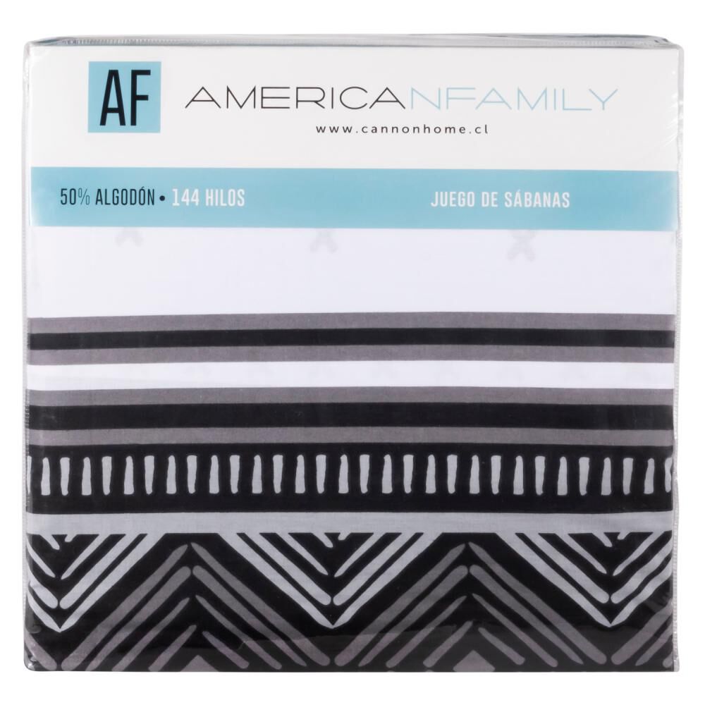 Juego De Sábanas American Family Indi / King / 144 Hilos image number 3.0