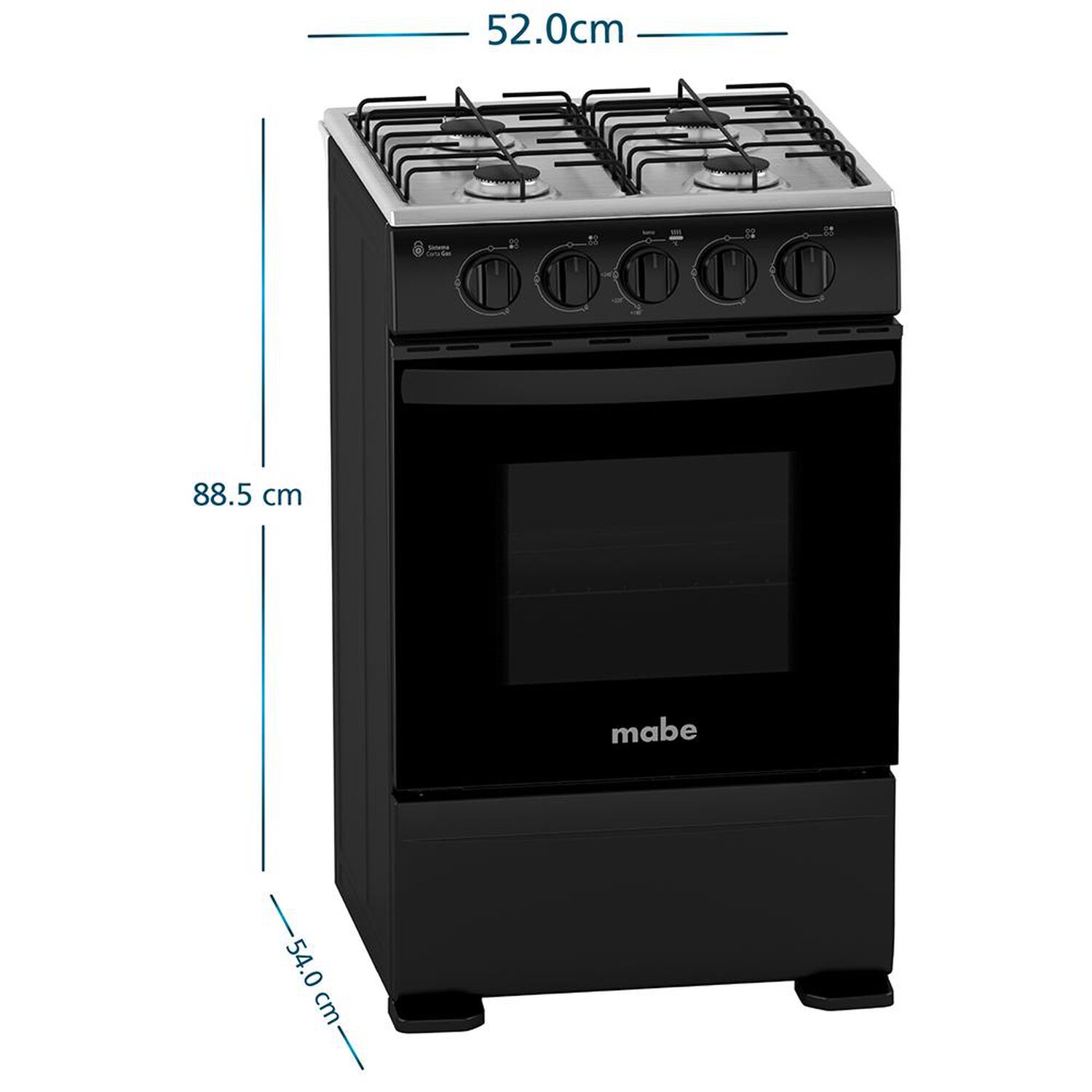 Cocina A Gas Mabe CMC5100NA1 / 4 Quemadores image number 2.0
