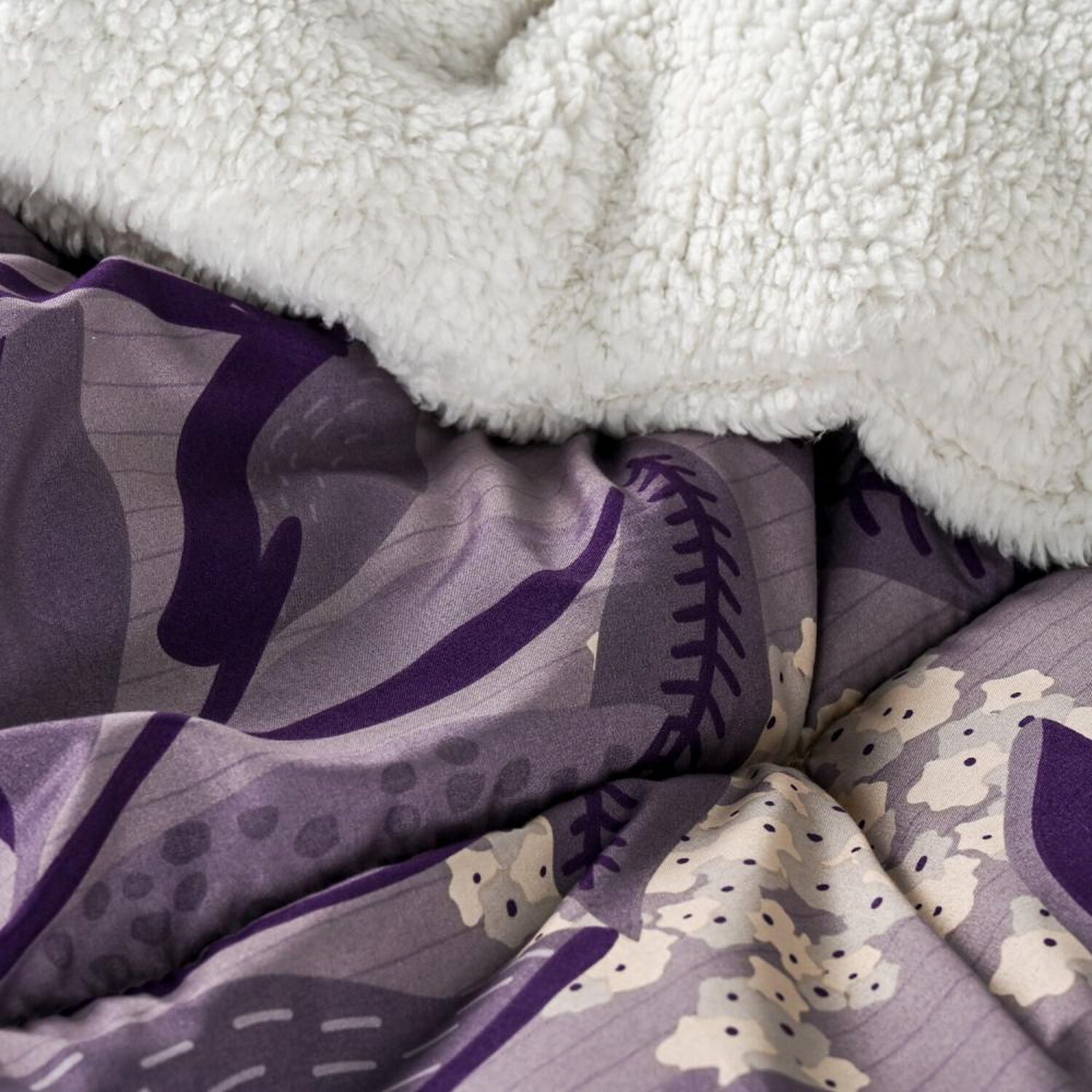 Plum&oacute;n Sherpa American Family Lavanda / 2 Plazas image number 4.0