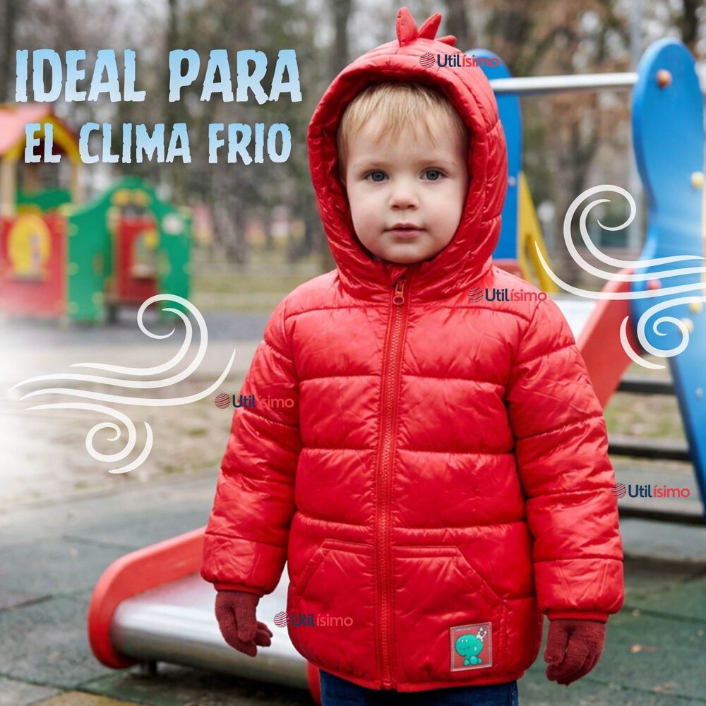 Parka Dinosaurio Con Capucha Manga Larga Ni&ntilde;o Jump Kids image number 6.0