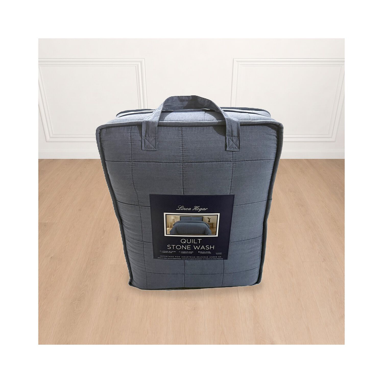 Quilt Andes Stone Wash Azul 1.5 Plazas image number 2.0