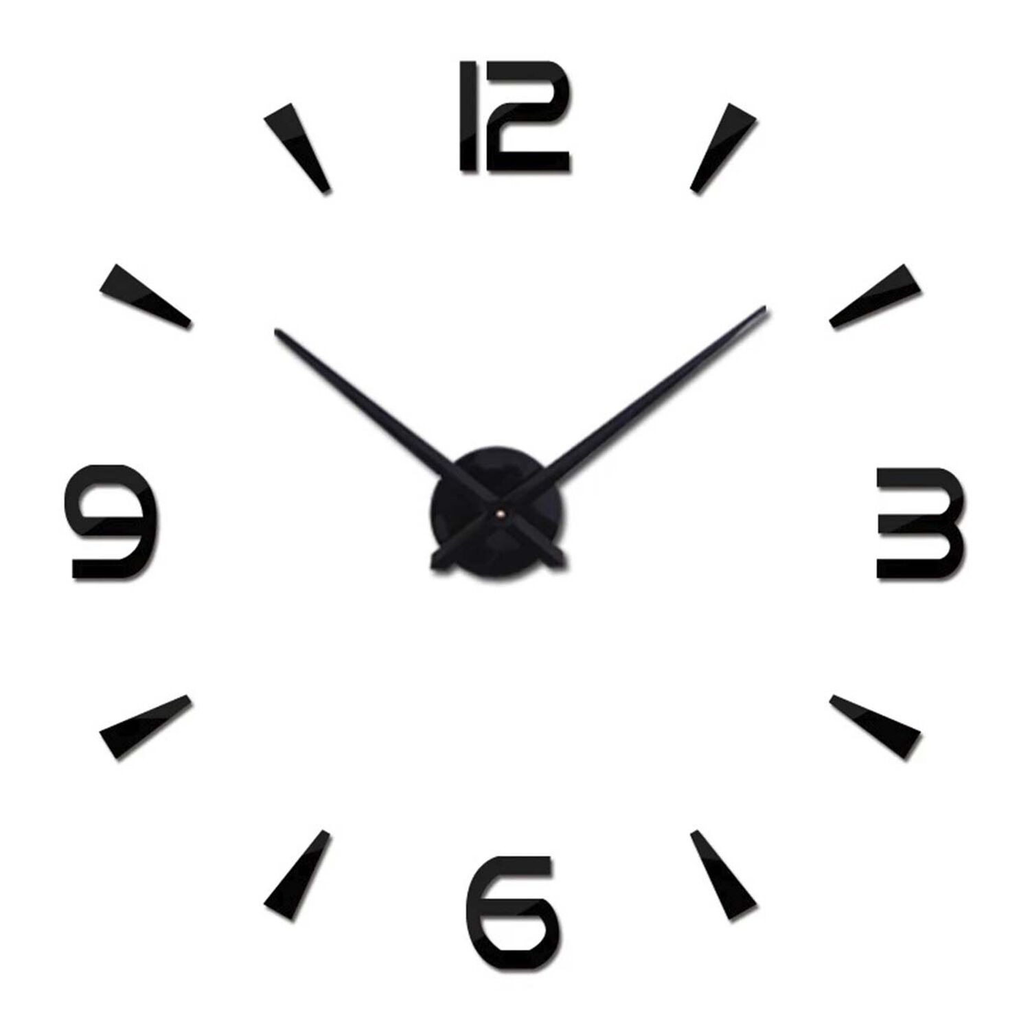Reloj De Pared Con Pegatinas De Espejo Acr&iacute;lico Negro21 image number 0.0