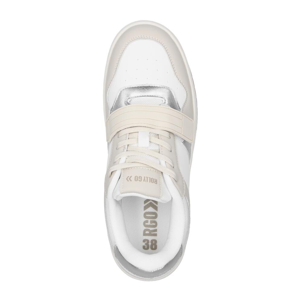 Zapatilla Urbana Mujer Rolly Go Beige image number 4.0