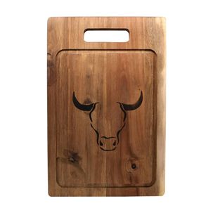 Set Tabla Cuchillo Tenedor Prm Wayu Cocina Especial Asados Bbq