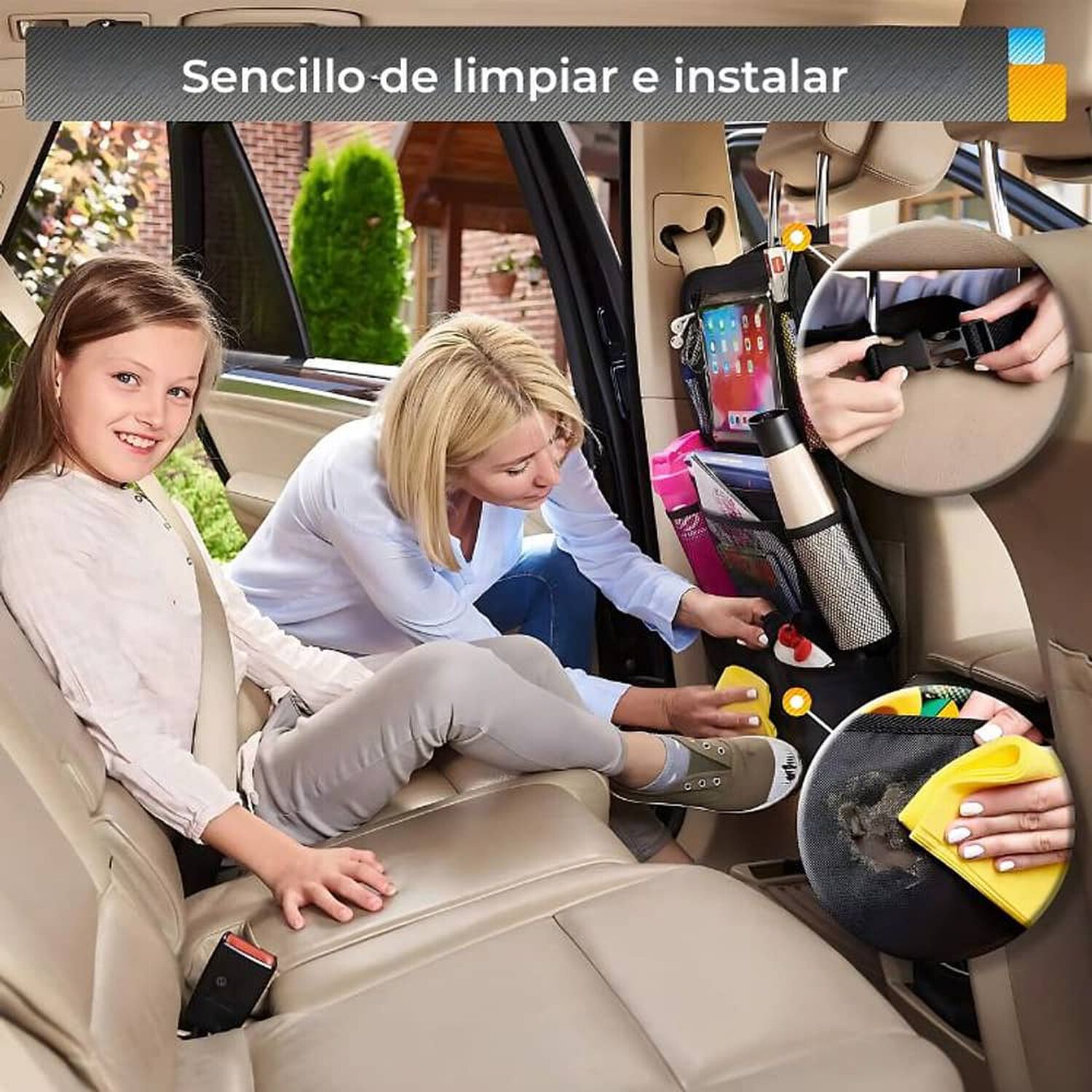 Pack 2 Bolsas De Almacenamiento Para Respaldo Auto image number 3.0