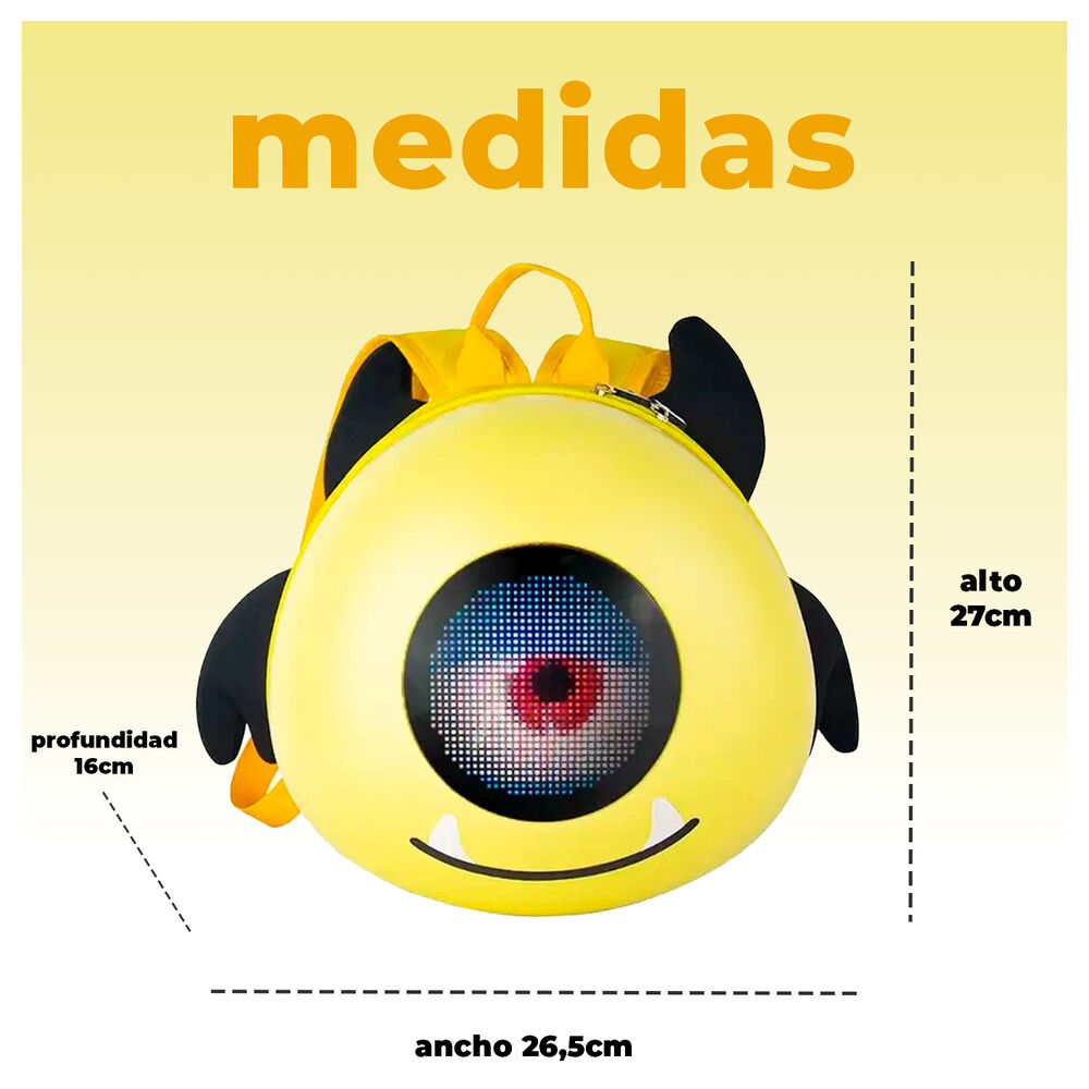 Mochila Infantil Con Pantalla Led Personalizable Y Power Bank image number 5.0