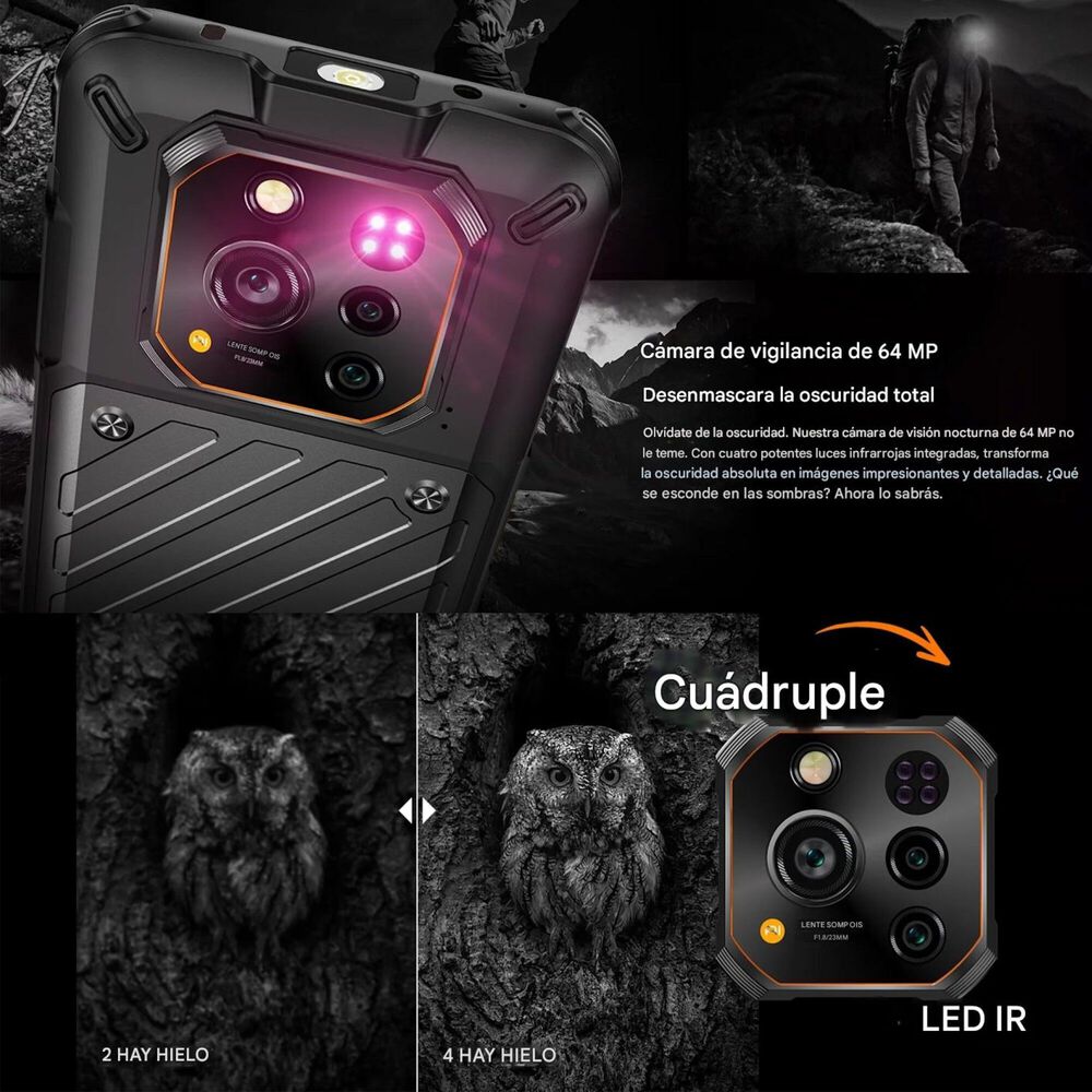 Celular Rugged Rugone Xever 7 Esim 2 Bater&iacute;as Dock Amoled image number 6.0