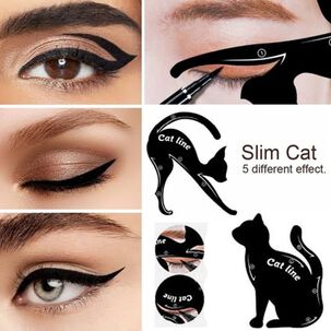 Cat Line Plantilla Diseño Delineado Perfecto Y Maquillaje