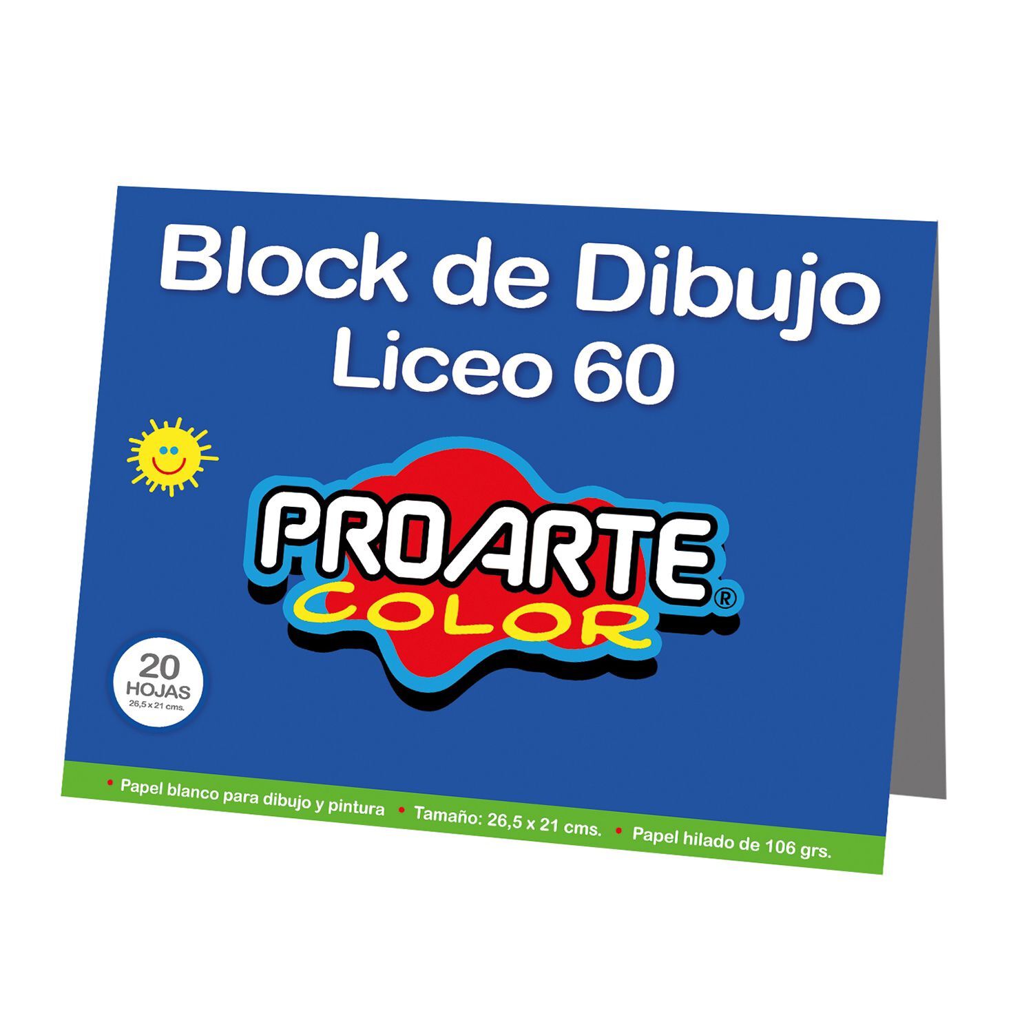Pack De 3 Block De Dibujo Liceo 60 Proarte 20 Hojas Blancas image number 0.0