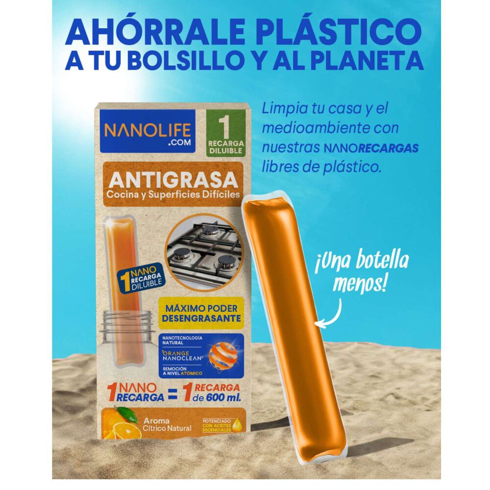 Antigrasas Kit De Inicio Promoción 600ml + Recarga - Deysa Nanolife image number 3.0