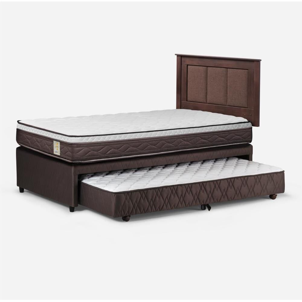 Cama Nido Rosen New Style 4 Plus / 1.5 Plazas / Base Normal + Set De Maderas image number 1.0