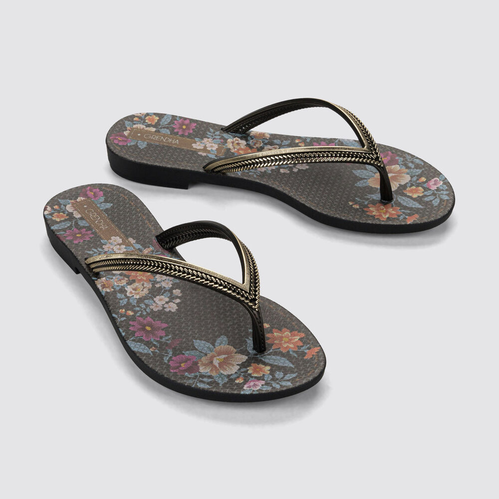 Sandalia Mujer Negro/azul Acai Energy Grendha image number 2.0