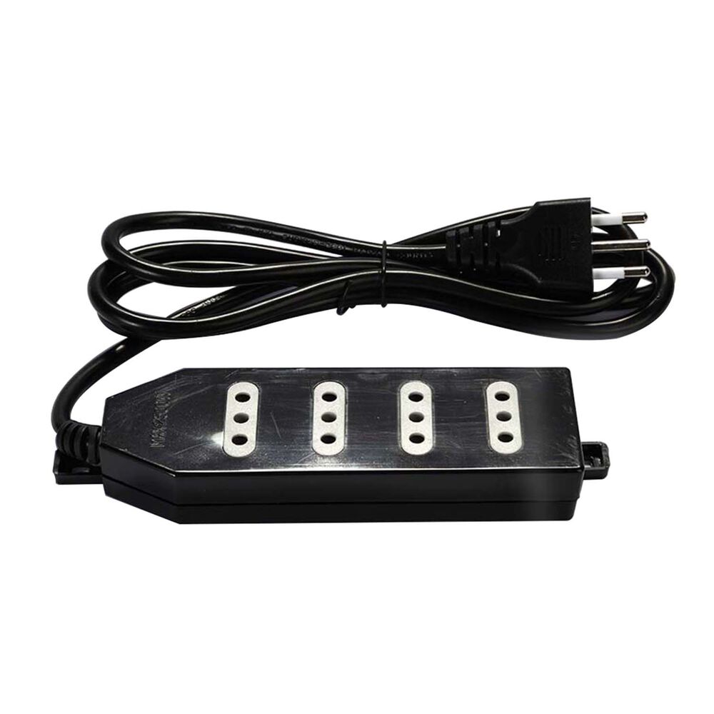 Alargador Zapatilla 4 Tomas 1,5m Negro image number 0.0