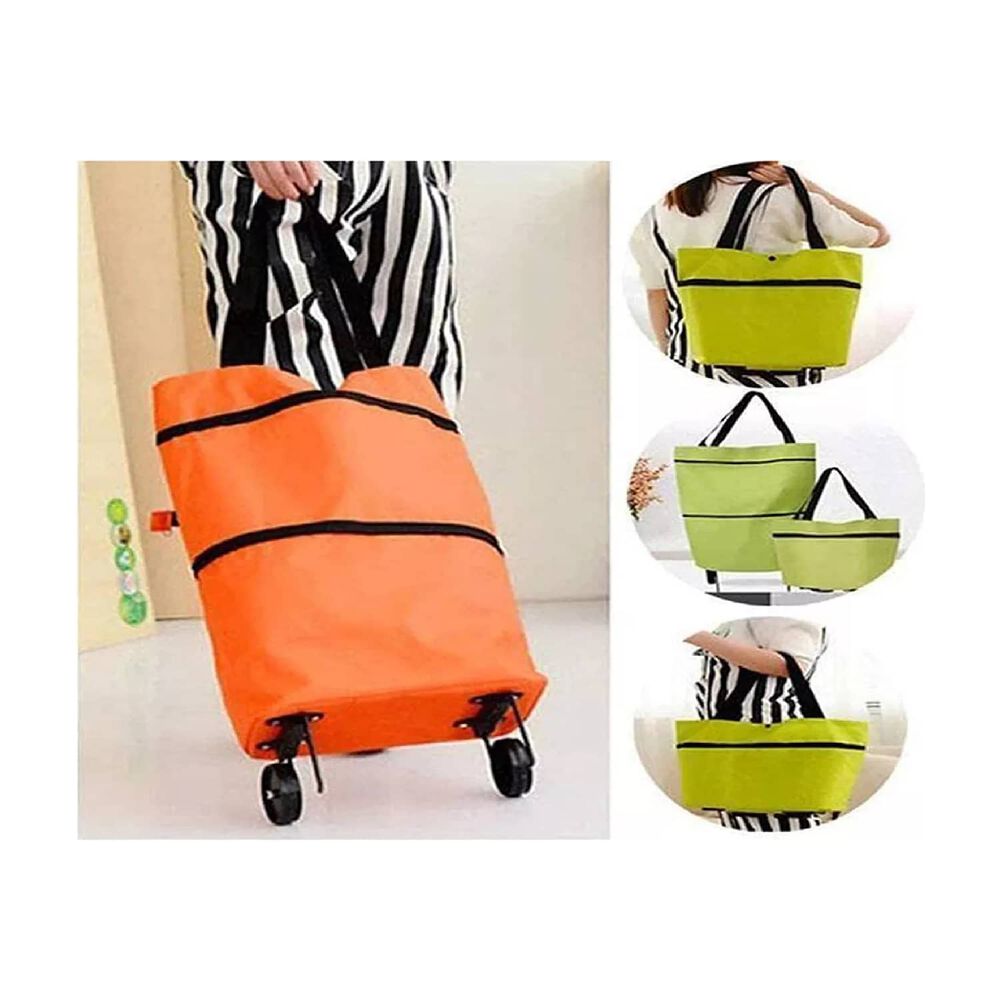 Bolso Plegable Ruedas Carrito Compras Bolsa Reutilizable image number 1.0
