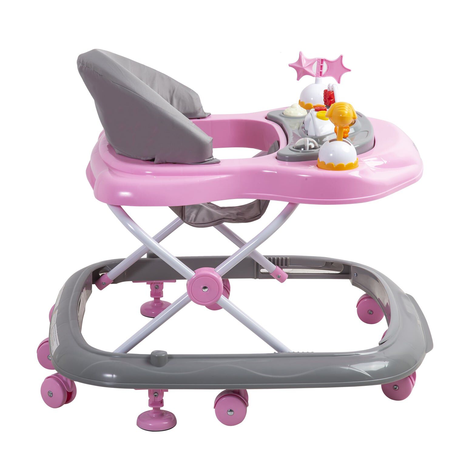 Andador Musical Airbus Gris Rosado image number 4.0