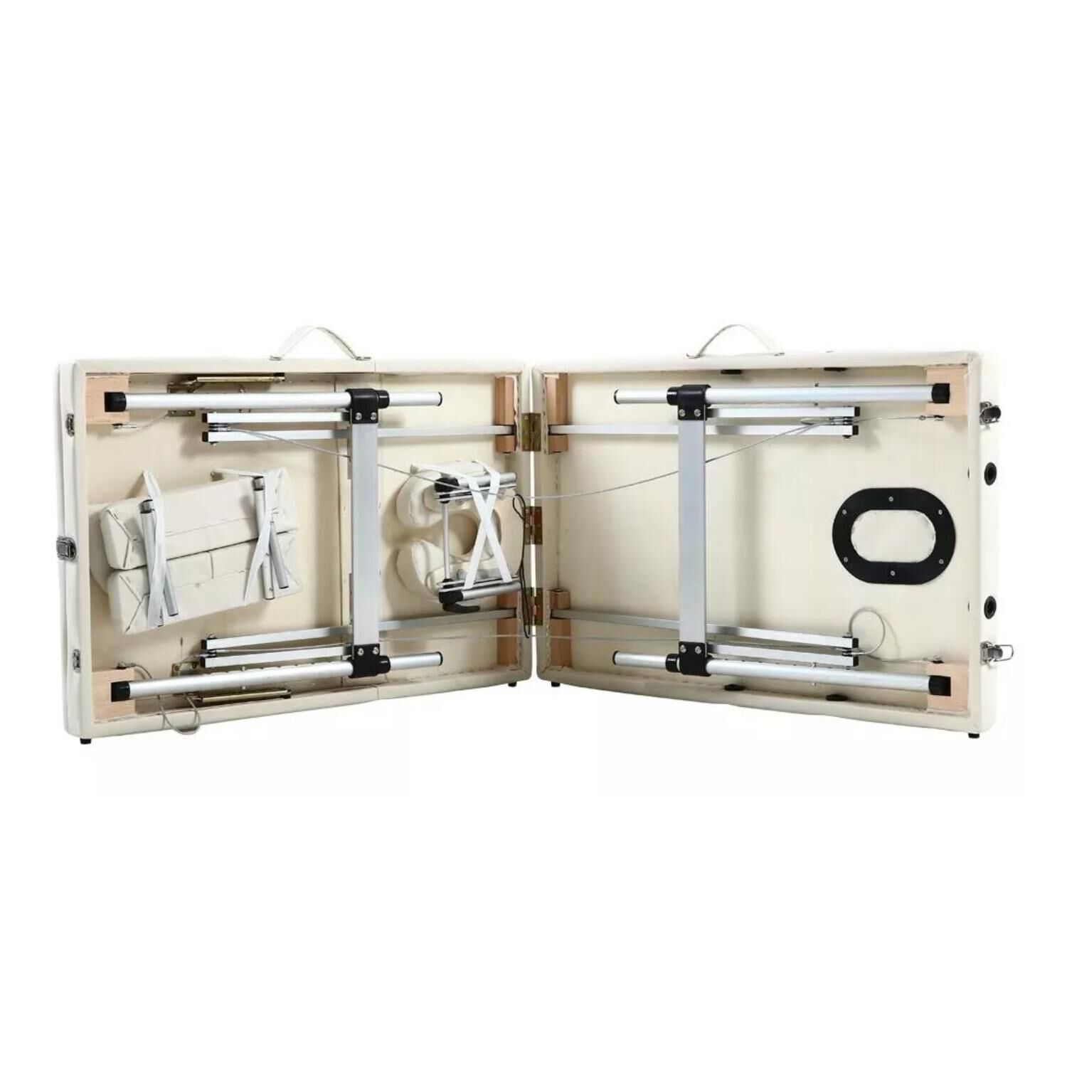 Camilla De Masajes Plegable 3 Cuerpos Blanca Deluxe image number 3.0
