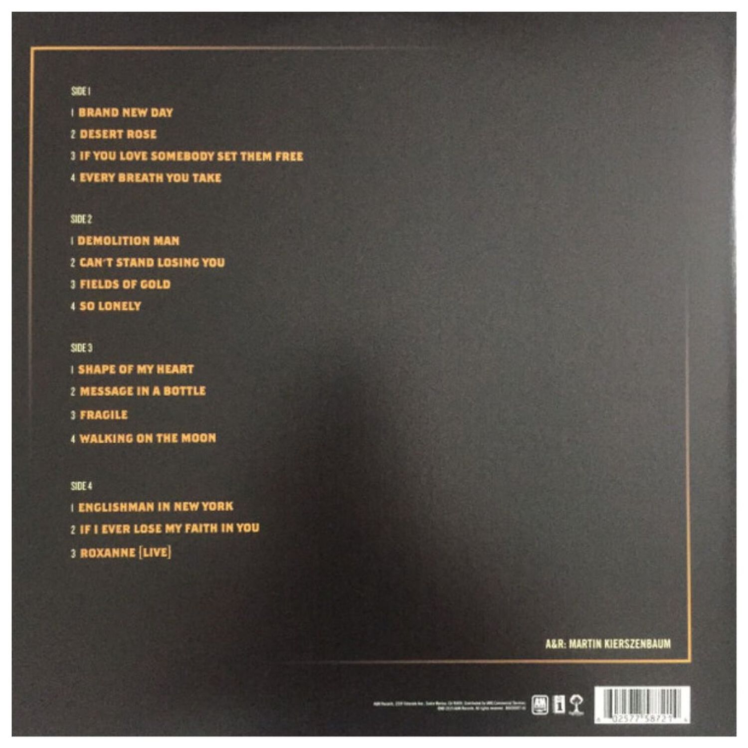 Sting - My Songs (2lp)(with Poster) | Vinilo image number 1.0