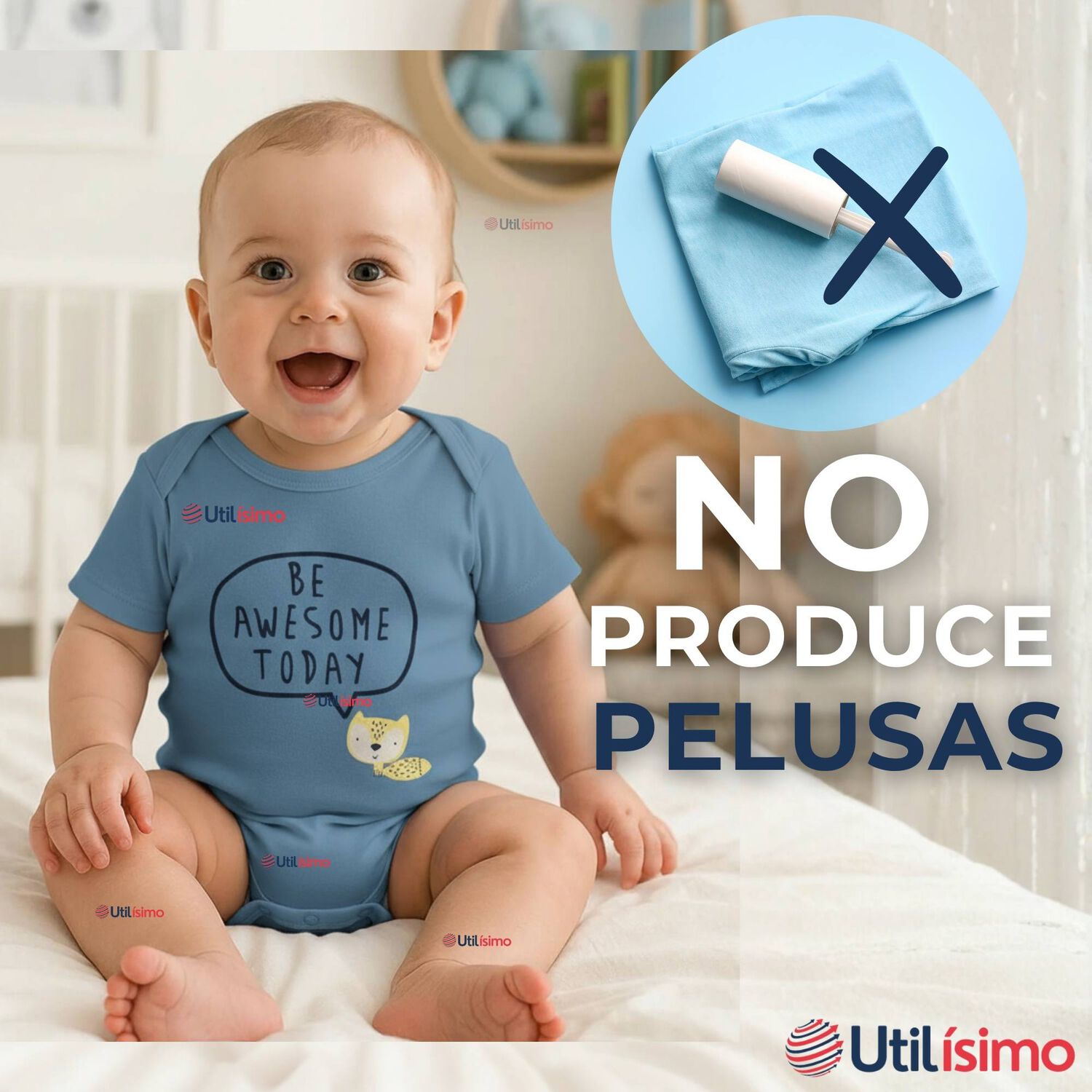Pack 5 Bodys Ni&ntilde;o Manga Corta Tedmimak 100% Algod&oacute;n Baby Be Kind image number 7.0