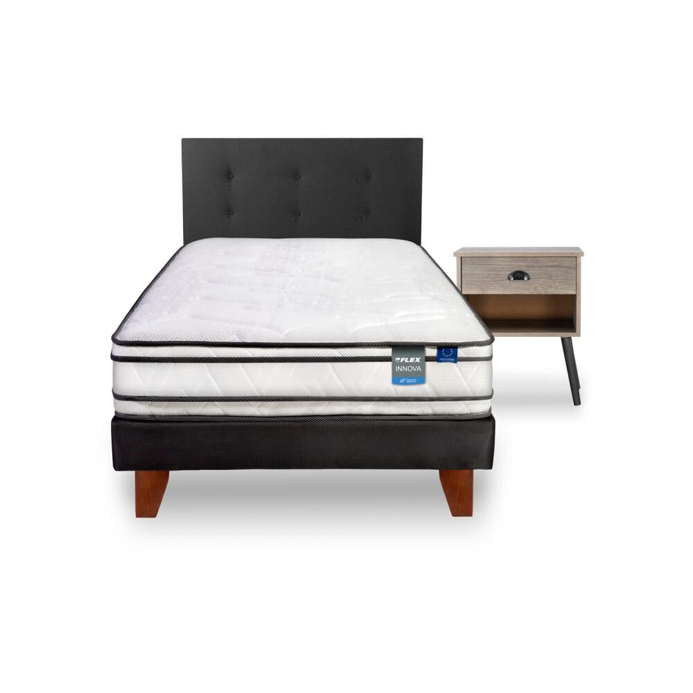 Cama Europea Flex Innova / 1.5 Plazas / Base Normal + Set De Maderas image number 1.0