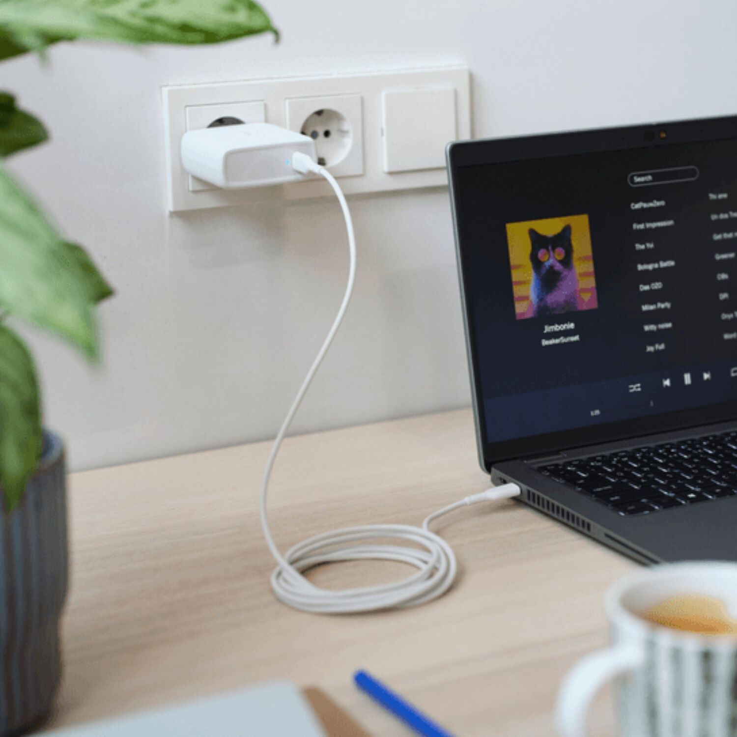 Cargador Trust Universal Usb-c 65w / 3a + Cable C/c De 2mts image number 2.0
