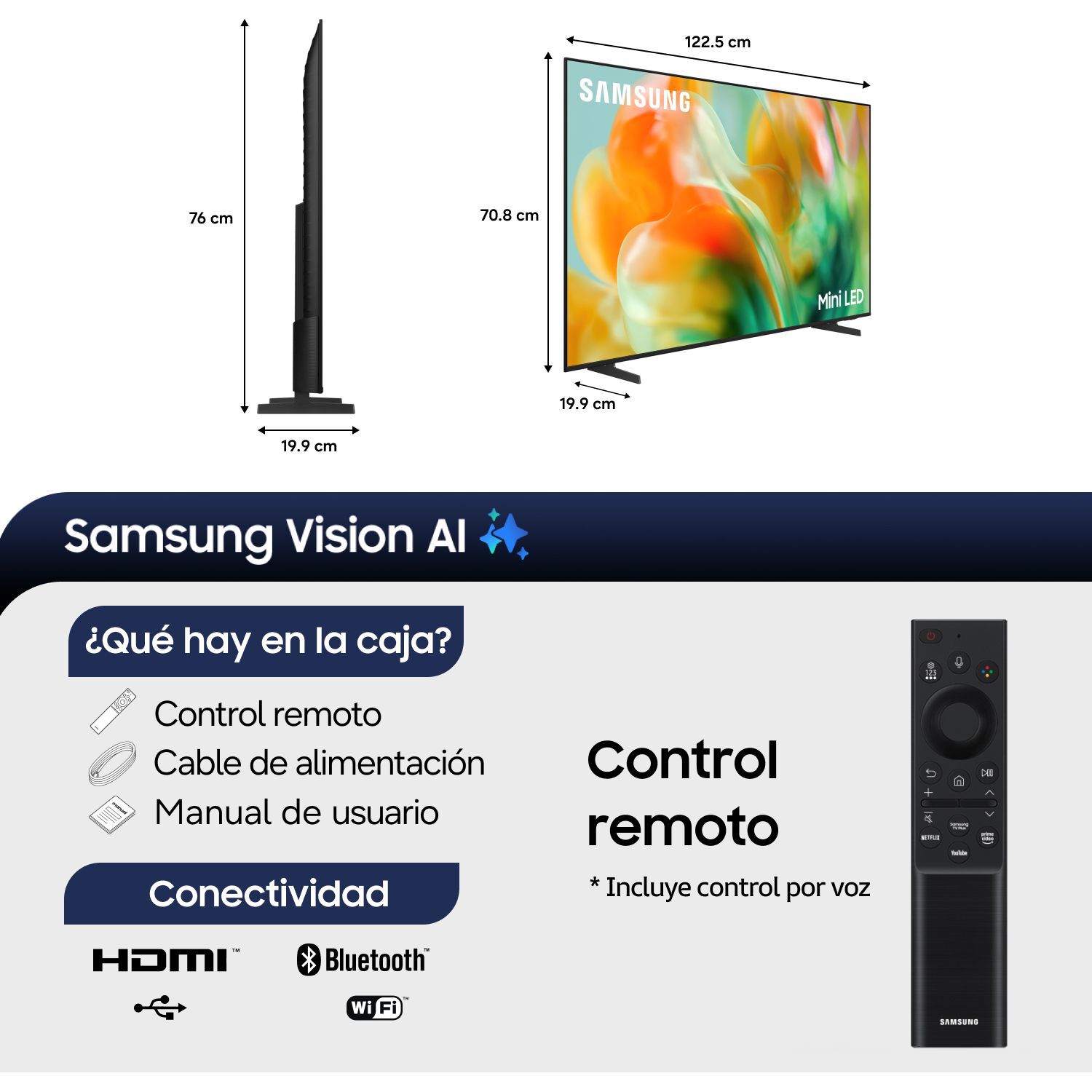 Mini LED 55" Samsung M80H / Ultra HD 4K / Vision AI Smart TV 2026 + Control por Voz image number 2.0