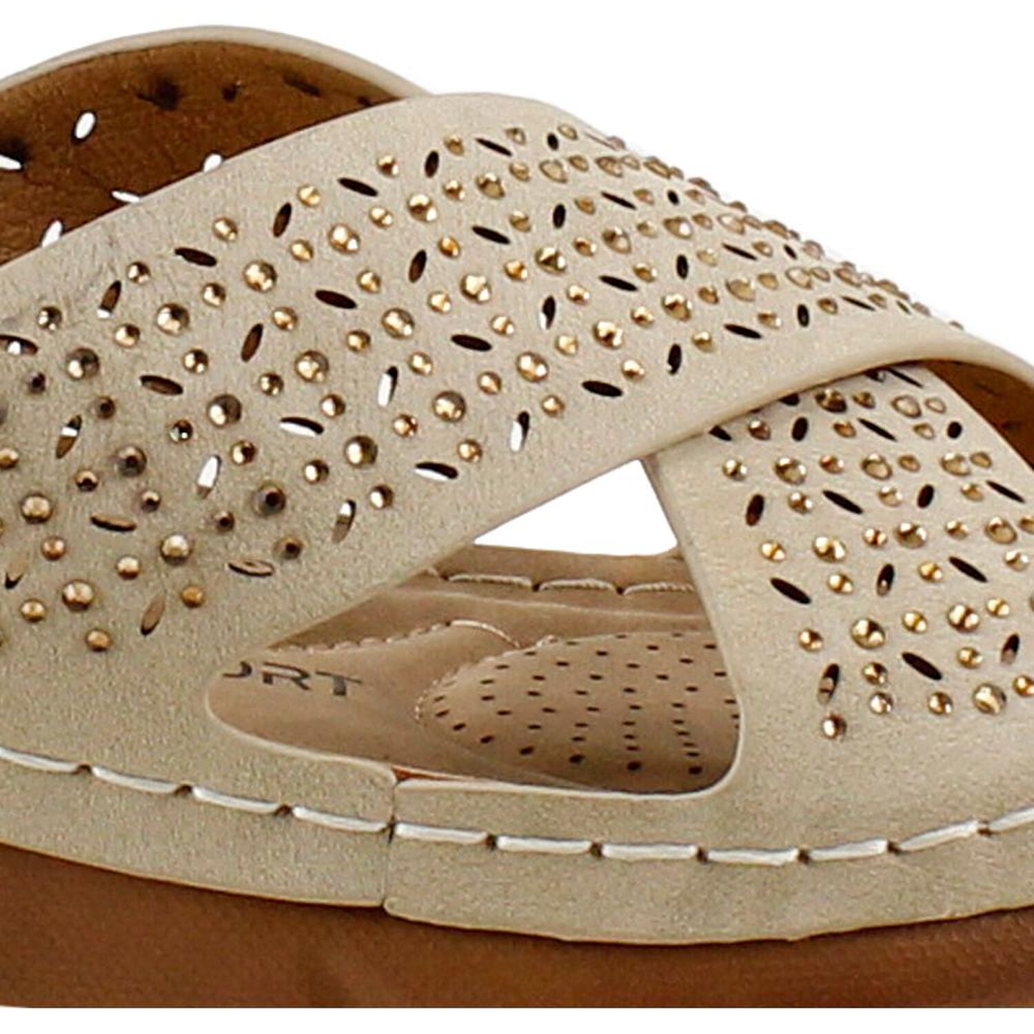 Sandalia Mujer New Walk Xa2122-301 Beige image number 3.0