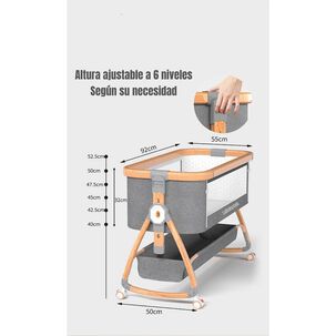 Cuna Colecho Mecedora 3 En 1 Lubabycas Rosada