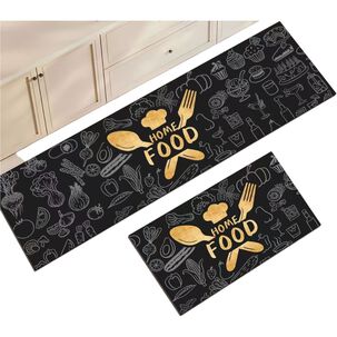 Set 2 Alfombra De Goma Para Cocina Piso Antideslizante Acg-9