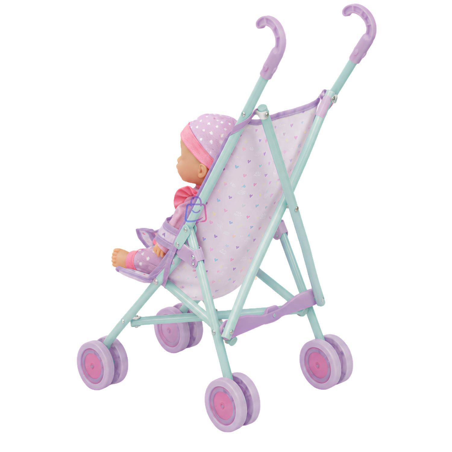 Mu&ntilde;eca Beb&eacute; 29cm Con Coche Plegable De Paseo - Ps image number 2.0