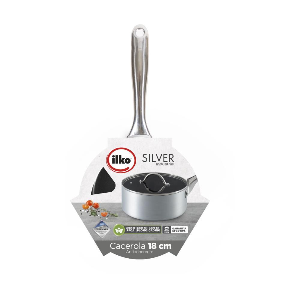 Cacerola 18cm Silver Industrial Ilko image number 2.0