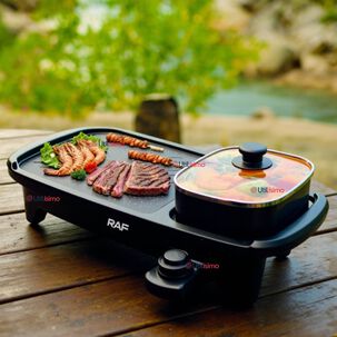 Plancha Parrillera Asador Eléctrico 2 En 1 Churrasquera