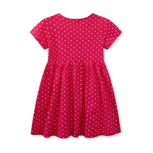 Vestido Manga Corta Niña Estampado Unicornio 2 A 7 Años