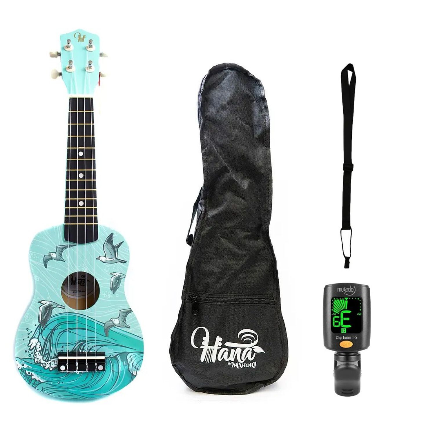 Pack Ukelele Soprano Hana Mar + Funda + Afinador + Correa image number 0.0