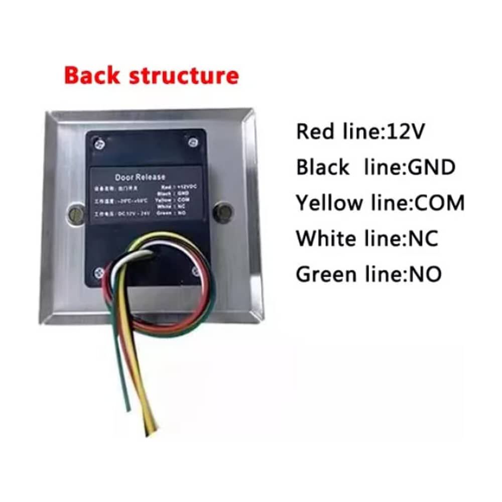 Pulsador Bot&oacute;n No Touch Salida Control Puerta Acceso Led image number 1.0