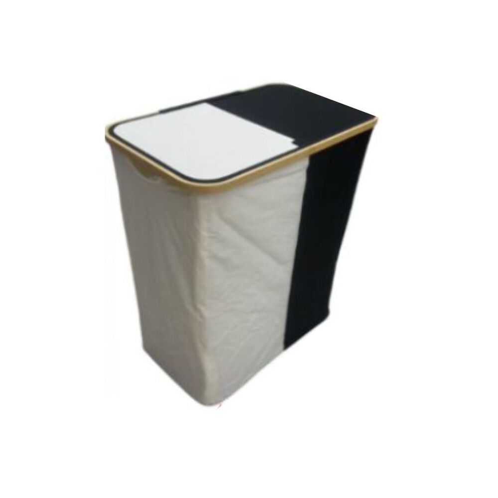 Cesta De Ropa Con Tapa 2 Compartimientos 65cm image number 0.0