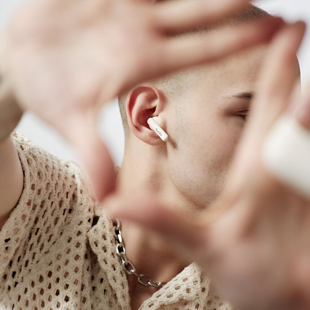 Aud&iacute;fonos Sudio Premium Line Earphones A1 Tws Midnight White image number 4.0